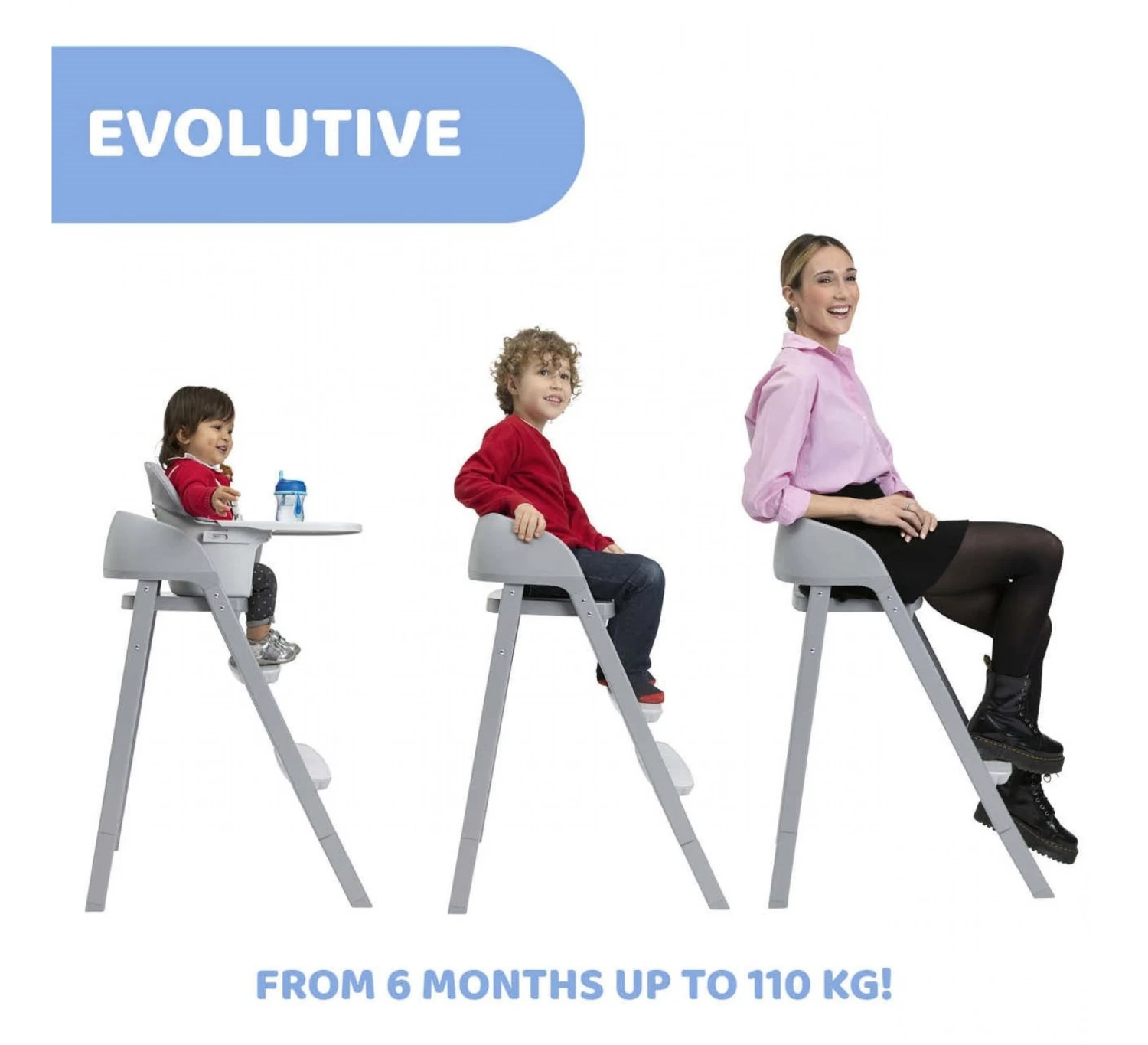 CHICCO Crescendo Up Kinderstoel - Venice Lagune Groen 4 CHICCO Crescendo Up Kinderstoel - Venice Lagune Groen - Image 2