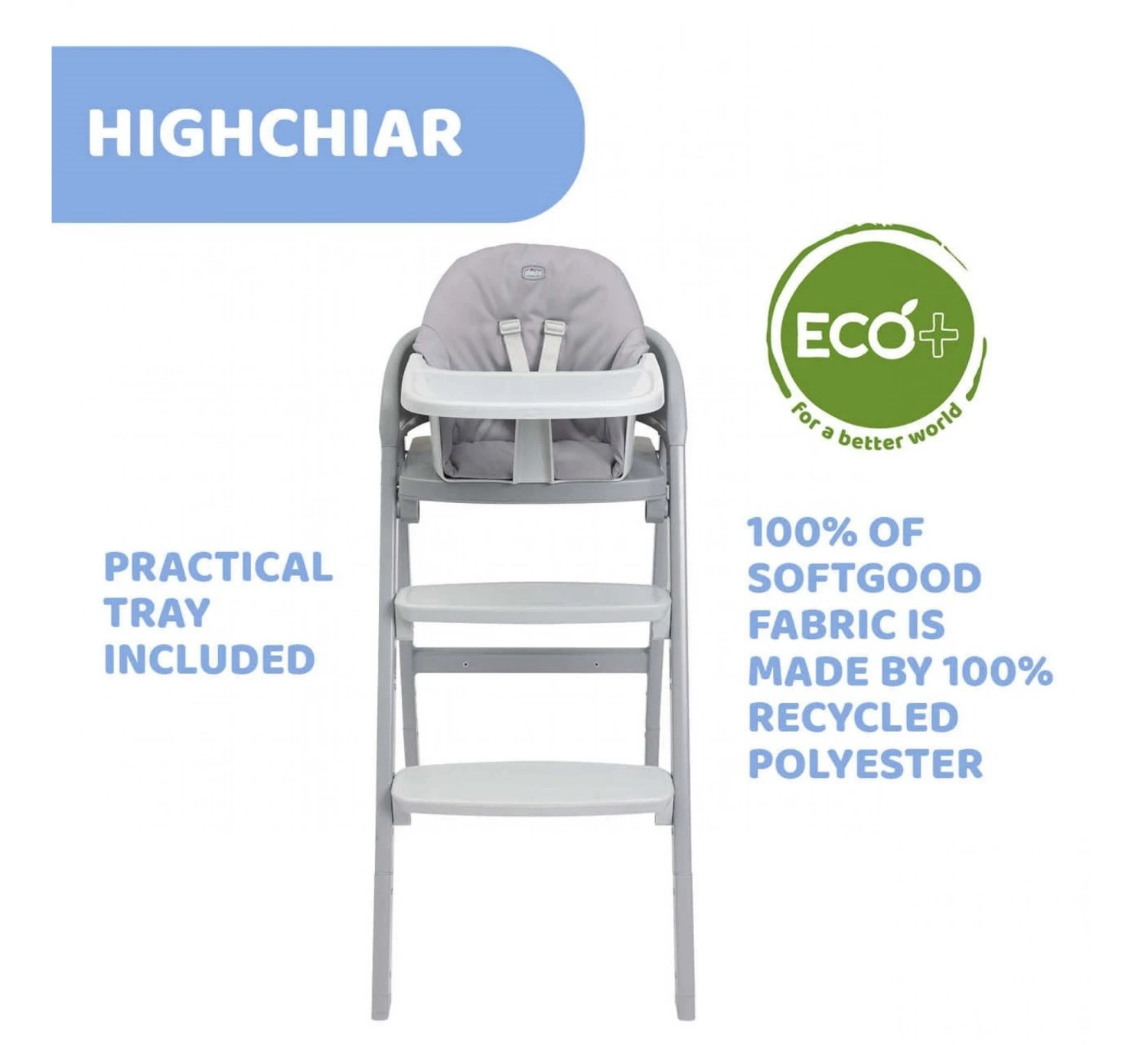 CHICCO Crescendo Up Kinderstoel - Venice Lagune Groen 6 CHICCO Crescendo Up Kinderstoel - Venice Lagune Groen - Image 4