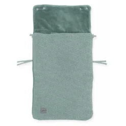 Jollein Voetenzak 0+ River Knit - Ash Green -Kinder Plez Verkoopwinkel jollein voetenzak 0 river knit ash green 1