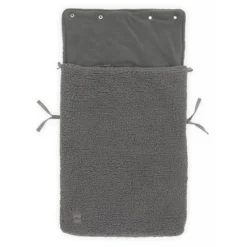 Jollein Voetenzak 3/5 Teddy - Storm Grey -Kinder Plez Verkoopwinkel jollein voetenzak 3 5 teddy storm grey 1