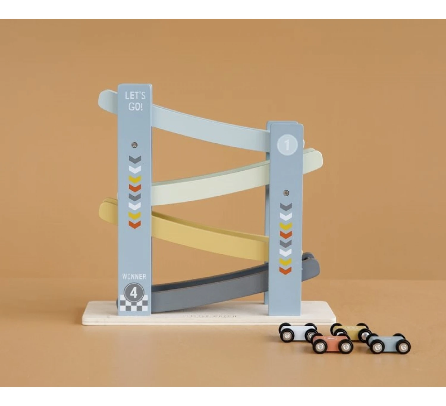 Little Dutch Rollerbaan Cars - Blue 5 Little Dutch Rollerbaan Cars - Blue - Image 3