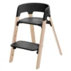 Stokke Steps™ Kinderstoel - Black Naturel -Kinder Plez Verkoopwinkel stokkeAR stepsa kinderstoel black naturel