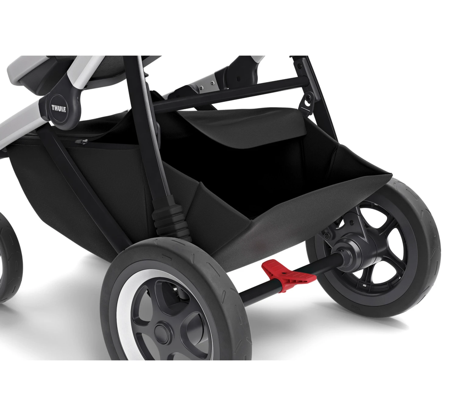 Thule Sleek Kinderwagen - Grey Melange 6 Thule Sleek Kinderwagen - Grey Melange - Image 4